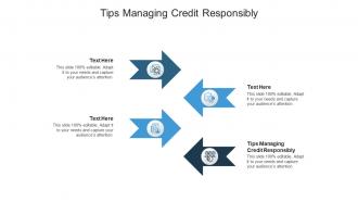 Tips managing credit responsibly ppt powerpoint presentation pictures rules cpb