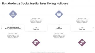 Tips Maximize Social Media Sales During Holidays In Powerpoint And Google Slides Cpb