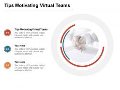 Tips motivating virtual teams ppt powerpoint presentation show layout ideas cpb