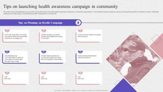 Tips On Launching Health Awareness Campaign Complete Guide To Community Strategy SS