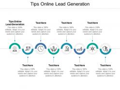 Tips online lead generation ppt powerpoint presentation slides background designs cpb