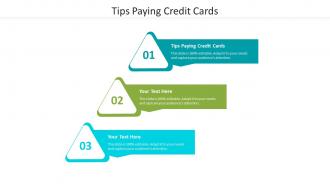 Tips paying credit cards ppt powerpoint presentation infographics show cpb