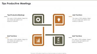 Tips Productive Meetings Ppt Powerpoint Presentation Slides Graphics Download Cpb