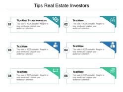 Tips real estate investors ppt powerpoint presentation background image cpb