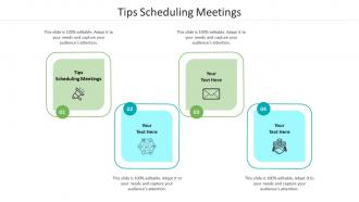 Tips scheduling meetings ppt powerpoint presentation styles slideshow cpb