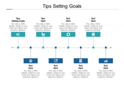 Tips setting goals ppt powerpoint presentation professional portfolio cpb