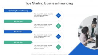 Tips Starting Business Financing In Powerpoint And Google Slides Cpb