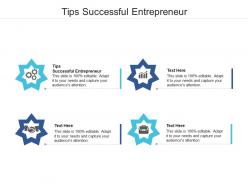 Tips successful entrepreneur ppt powerpoint presentation model cpb