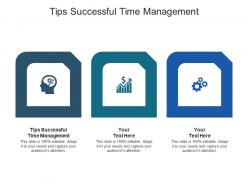 Tips successful time management ppt powerpoint presentation professional cpb