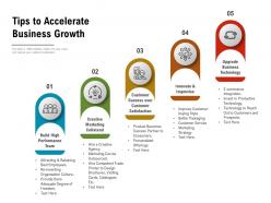 Tips to accelerate business growth