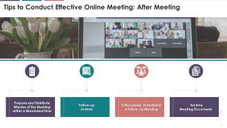 Tips To Conclude Online Meeting Effectively Training Ppt