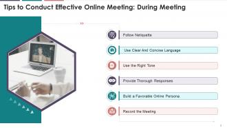 Tips To Conduct Effective Online Meeting Training Ppt
