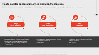 Tips To Develop Successful Service Marketing Business Functions Improvement Strategy SS V