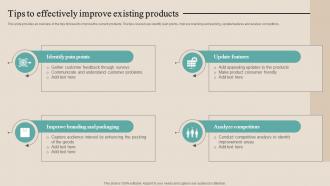 Tips To Effectively Improve Existing Products Optimizing Functional Level Strategy SS V