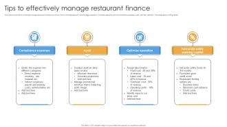 Tips To Effectively Manage Restaurant Finance