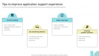 Tips To Improve Application Support Experience