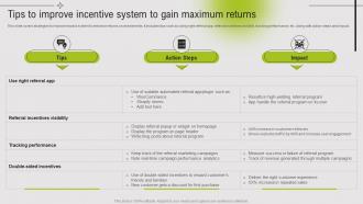 Tips To Improve Incentive System To Gain Maximum Returns Guide To Referral Marketing