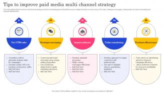 Tips To Improve Paid Media Multi Channel Strategy