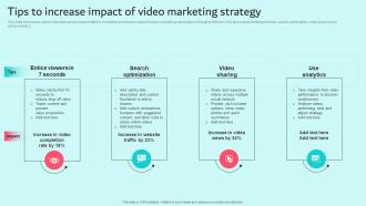 Tips To Increase Impact Of Video Marketing Strategy Brand Content Strategy Guide MKT SS V