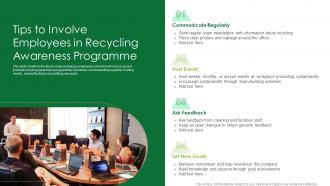 Tips To Involve Employees In Recycling Awareness Programme