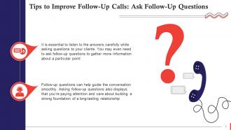 Tips To Make The Best Sales Follow Up Call Training Ppt Template Slides