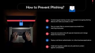 Tips To Prevent Phishing Attacks Training Ppt