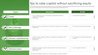 Tips To Raise Capital Without Sacrificing Equity