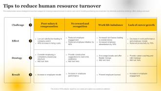 Tips To Reduce Human Resource Turnover