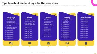 Tips To Select The Best Logo For The New Store Opening Speciality Store To Increase