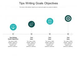 Tips writing goals objectives ppt powerpoint presentation summary background designs cpb
