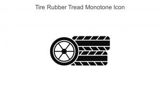 Tire Rubber Tread Monotone Icon In Powerpoint Pptx Png And Editable Eps Format