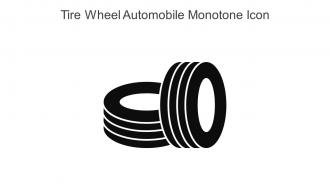 Tire Wheel Automobile Monotone Icon In Powerpoint Pptx Png And Editable Eps Format