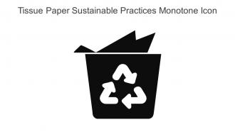 Tissue Paper Sustainable Practices Monotone Icon In Powerpoint Pptx Png And Editable Eps Format