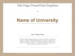 Title page powerpoint graphics