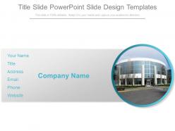 Title slide powerpoint slide design templates