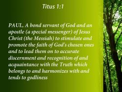 Titus 1 1 the truth that leads powerpoint church sermon