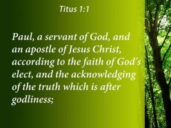 Titus 1 1 the truth that leads powerpoint church sermon