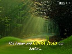 Titus 1 4 the father and christ jesus powerpoint church sermon