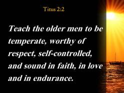 Titus 2 2 teach the older men powerpoint church sermon