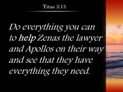 Titus 3 13 do everything you can to help powerpoint church sermon