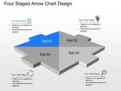 Tj four staged arrow chart design powerpoint template slide