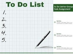 To do list for group task assignment