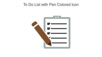 To Do List With Pen Colored Icon In Powerpoint Pptx Png And Editable Eps Format