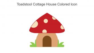 Toadstool Cottage House Colored Icon In Powerpoint Pptx Png And Editable Eps Format