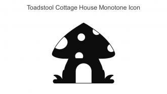 Toadstool Cottage House Monotone Icon In Powerpoint Pptx Png And Editable Eps Format