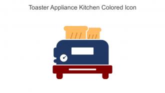 Toaster Appliance Kitchen Colored Icon In Powerpoint Pptx Png And Editable Eps Format