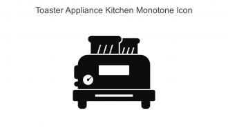 Toaster Appliance Kitchen Monotone Icon In Powerpoint Pptx Png And Editable Eps Format