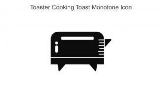 Toaster Cooking Toast Monotone Icon In Powerpoint Pptx Png And Editable Eps Format