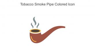 Tobacco Smoke Pipe Colored Icon In Powerpoint Pptx Png And Editable Eps Format