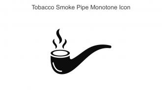 Tobacco Smoke Pipe Monotone Icon In Powerpoint Pptx Png And Editable Eps Format